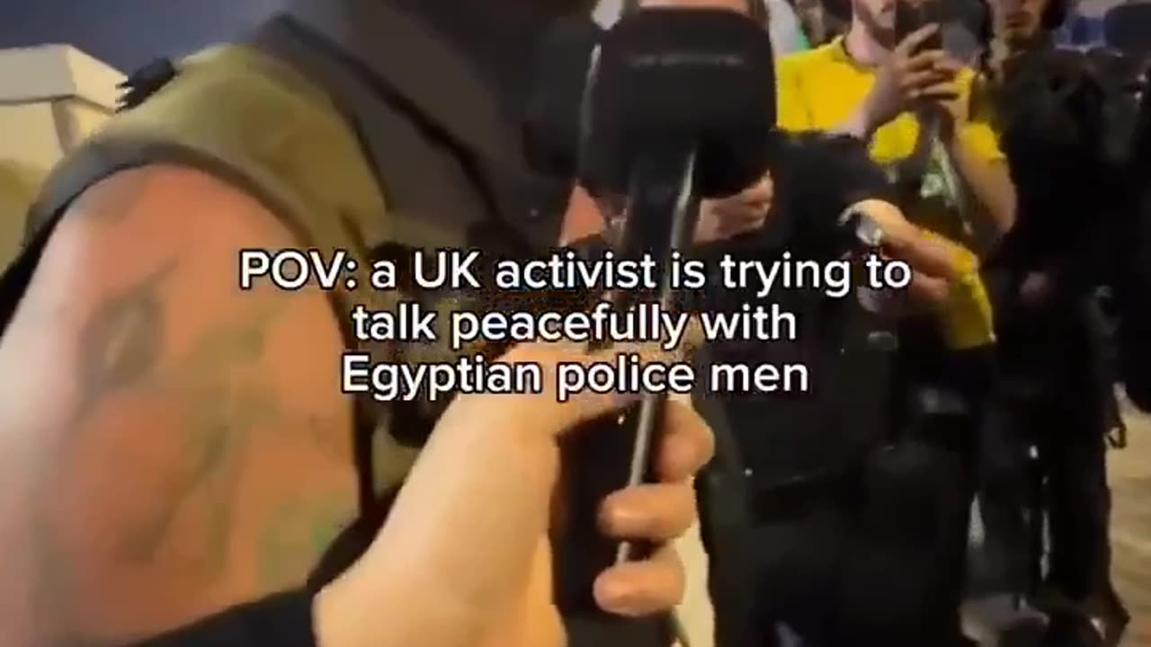 🚨far left dems from Europe trying to persuade Egyptian cops
