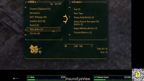 Fallout: New Vegas Stream 2 -- ShaunsEyeView