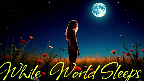 Electronic Music.Song While the World Sleeps.