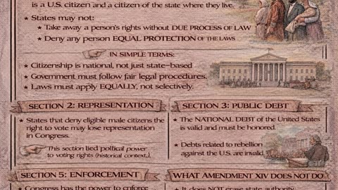 Amendment XIV Explained | Citizenship, Due Process, and Equal Protection