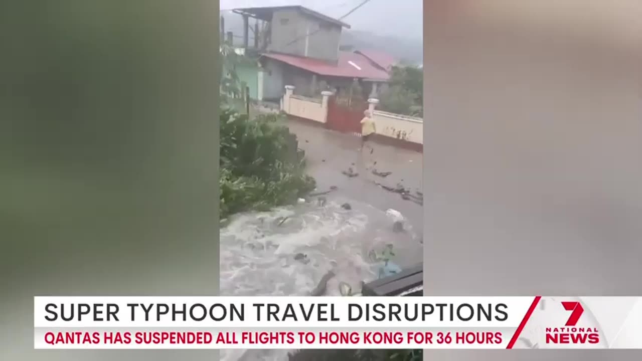 Super typhoon shuts Hong Kong airport