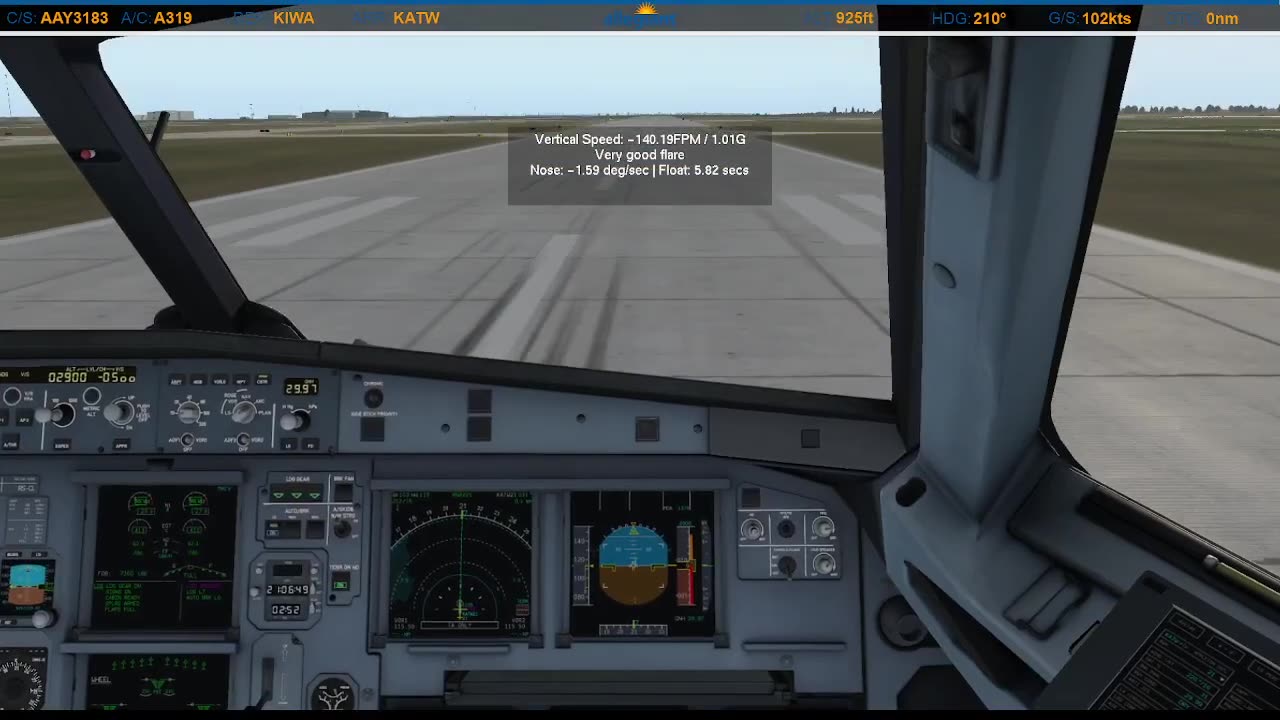 Landing in Appleton (KATW)