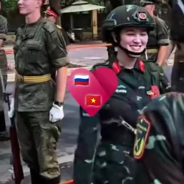 Servicemen of the honor guard of the Russian Armed Forces in Vietnam