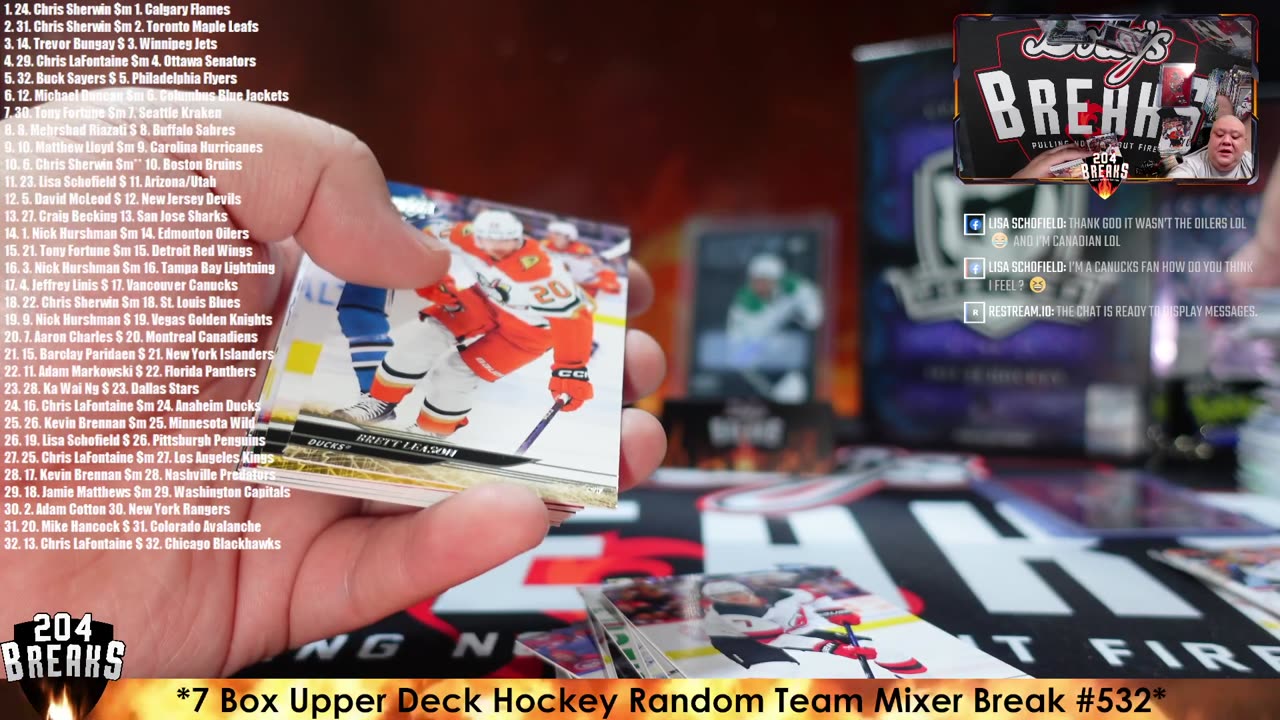 *7 Box Upper Deck Hockey Random Team Mixer Break #532* [June 24, 2025]