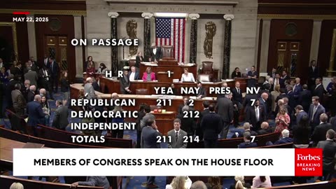 JUST IN: The House Passes Trump's Big Beautiful Bill, A Major Victory For Republicans