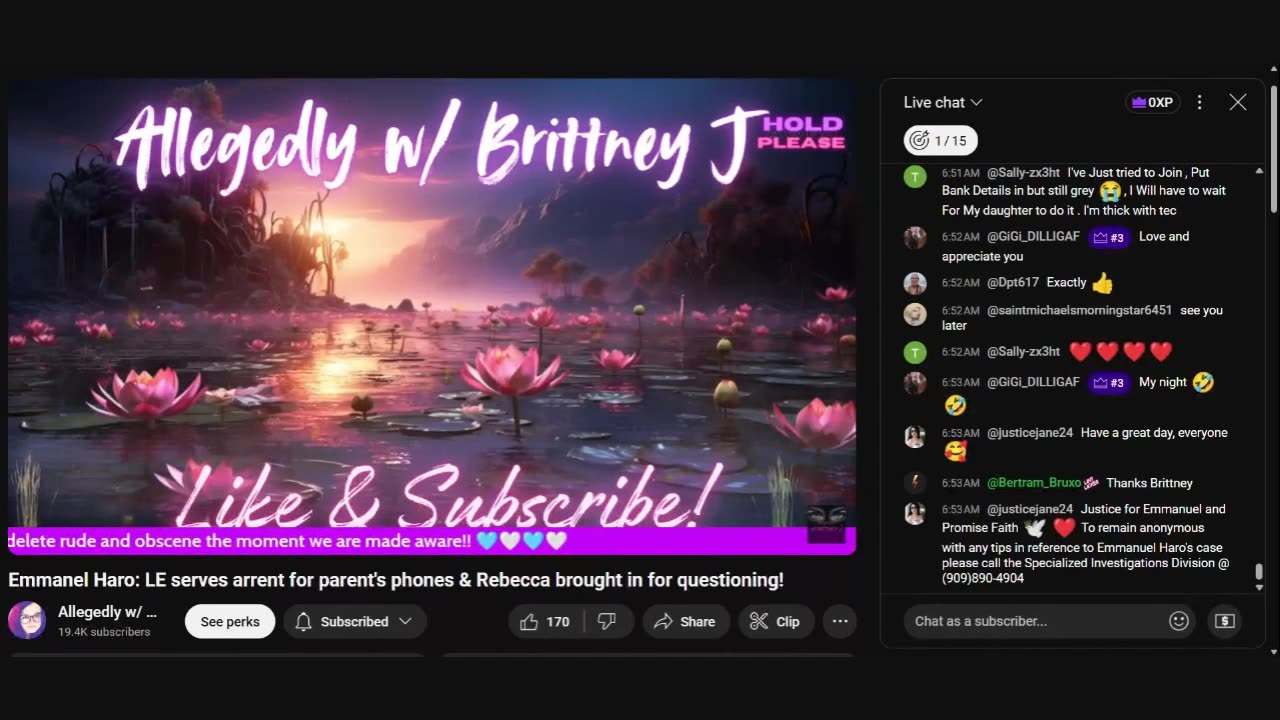 Emmanel Haro LE serves arrent for parent's phones & Rebecca brought in for questioning!