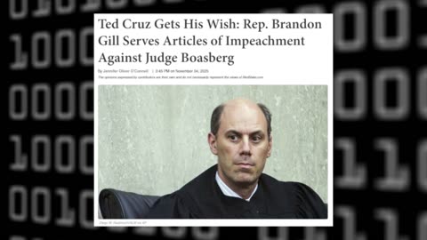 Rep Brandon Gill Serves Articles of Impeachment Against Judge Boasberg