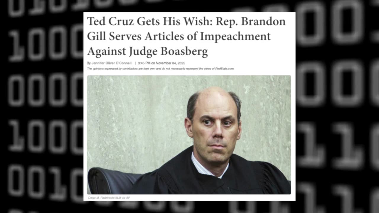 Rep Brandon Gill Serves Articles of Impeachment Against Judge Boasberg