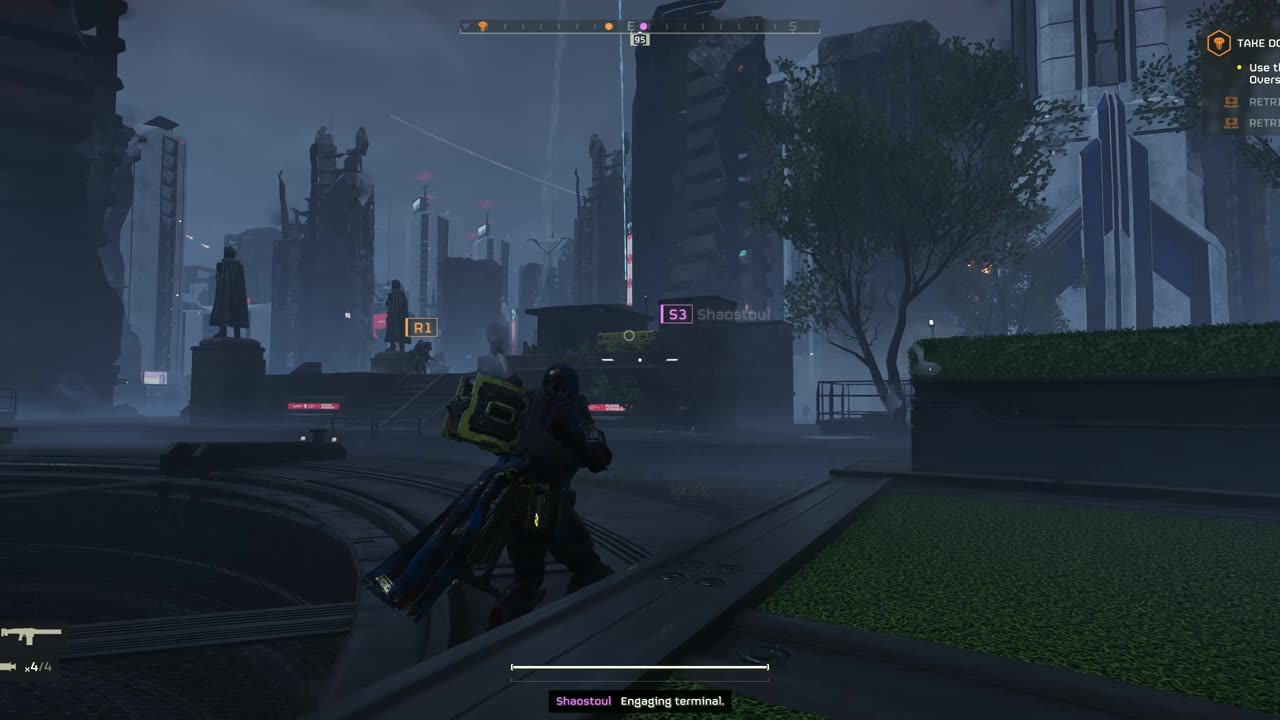 Helldivers 2, i was built to aim turrets.
