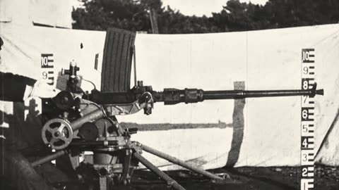 High speed footage of Japanese autocannon trials in the 1930s