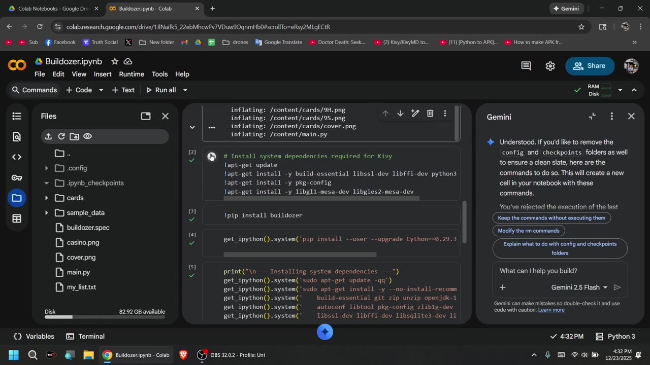 Kivy, Buildozer and Colab...