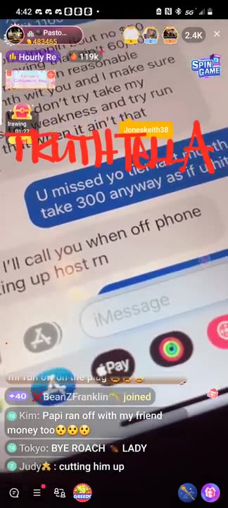 PASTOR P SHOWS ALL HIS RECEIPTS DEALING WITH PAPI & SAYS PAPI STILL OWES HIM $1200