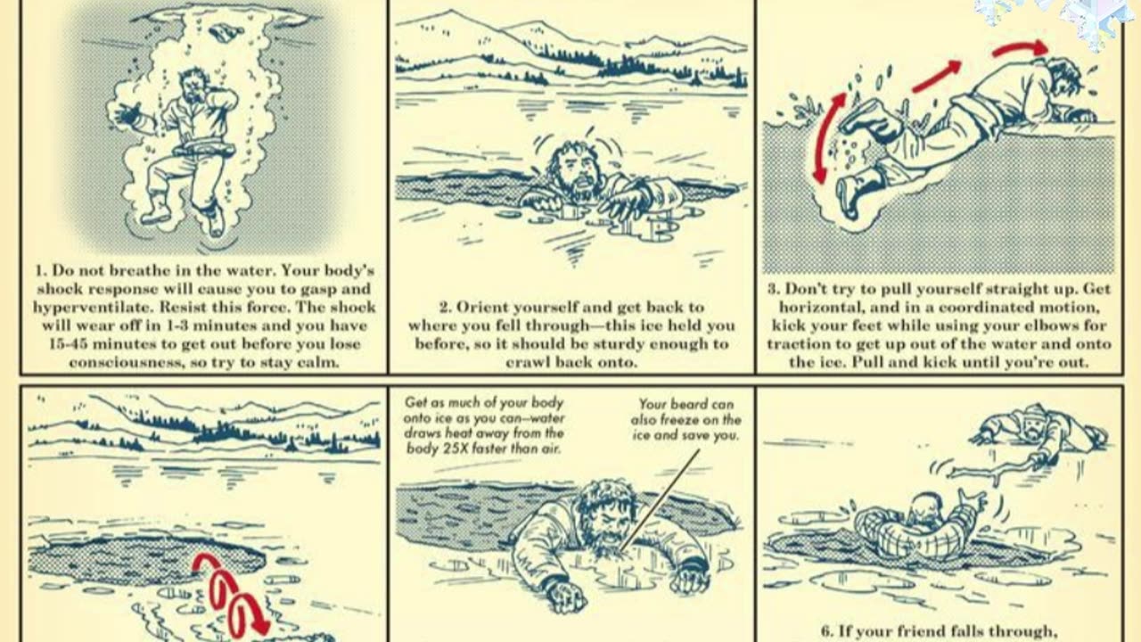 What to do if you fall trough the ice🧊