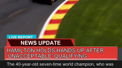 Hamilton Holds Hands up After Unacceptable Quali