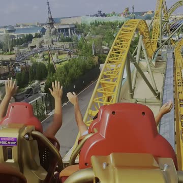 I rode the Stardust Racers Roller Coaster at Epic Universe