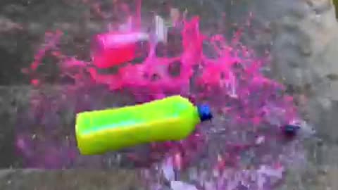 Breaking glass bottles ⚠️🔥 Crushing Crunchy & Soft Things !