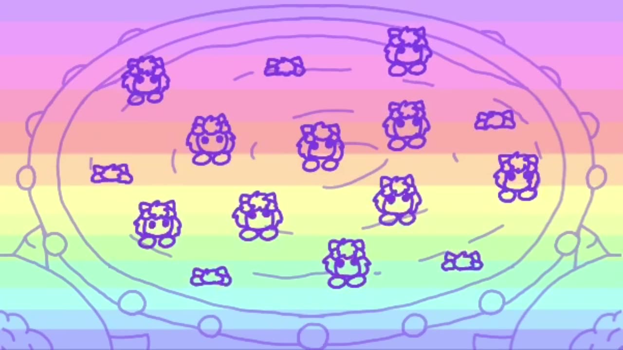 Other colors animation Line art