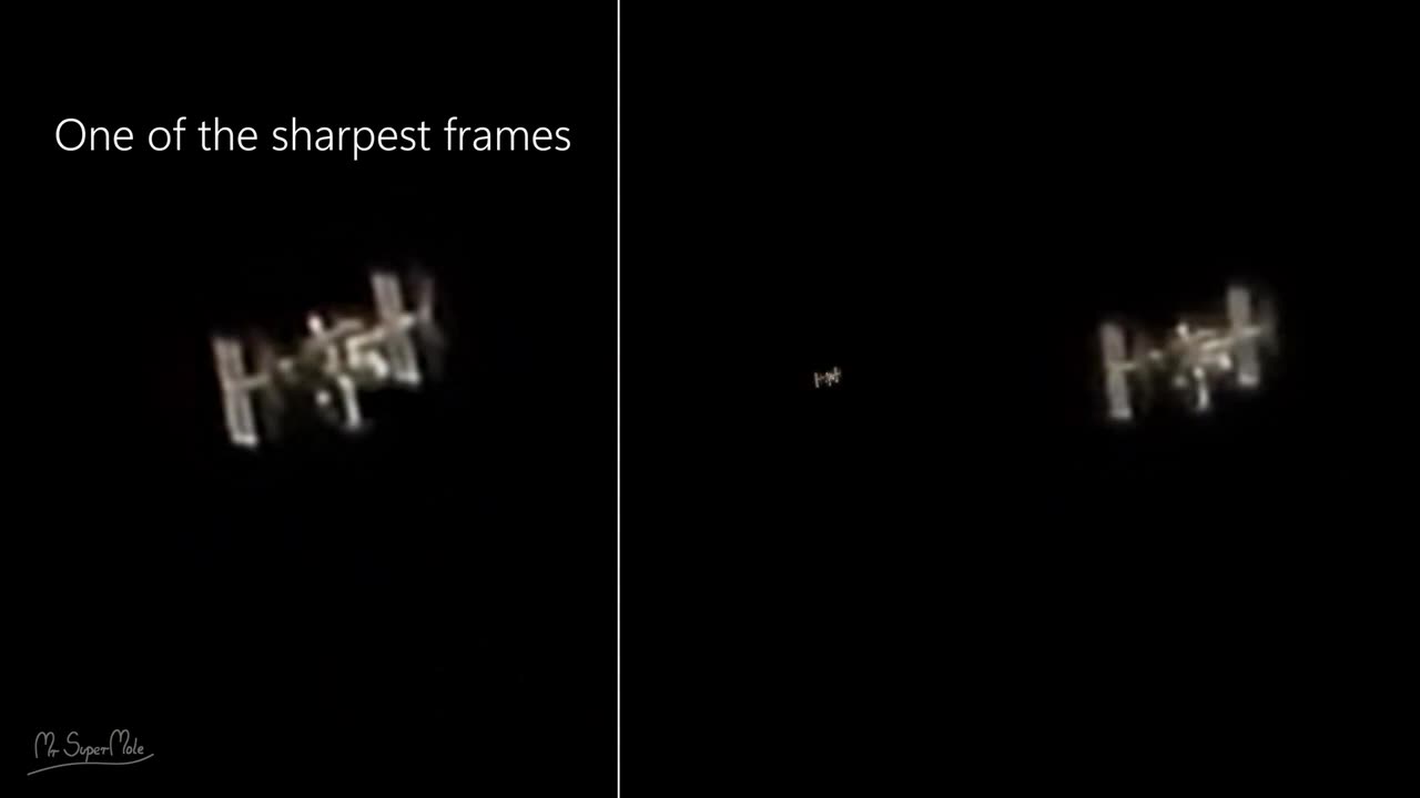 ISS caught with Nikon