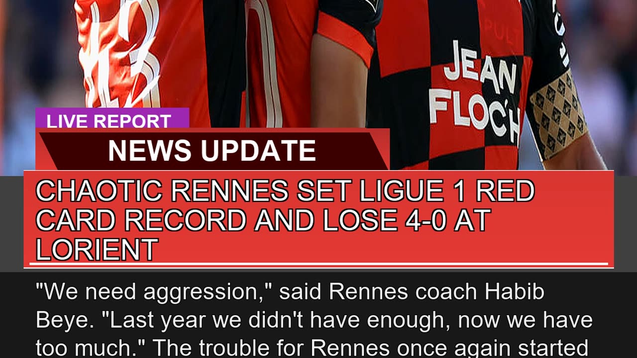 Chaotic Rennes Set Ligue Red Card Record and Los