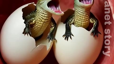 The dog ate crocodile eggs 😭 #ai #dog #animals