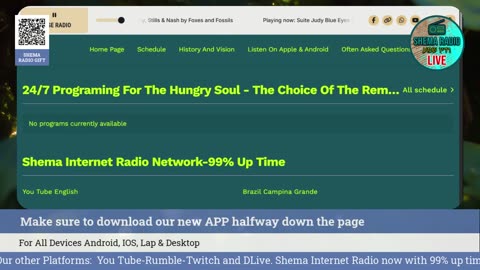 Shema Internet Radio Live Daily Stream