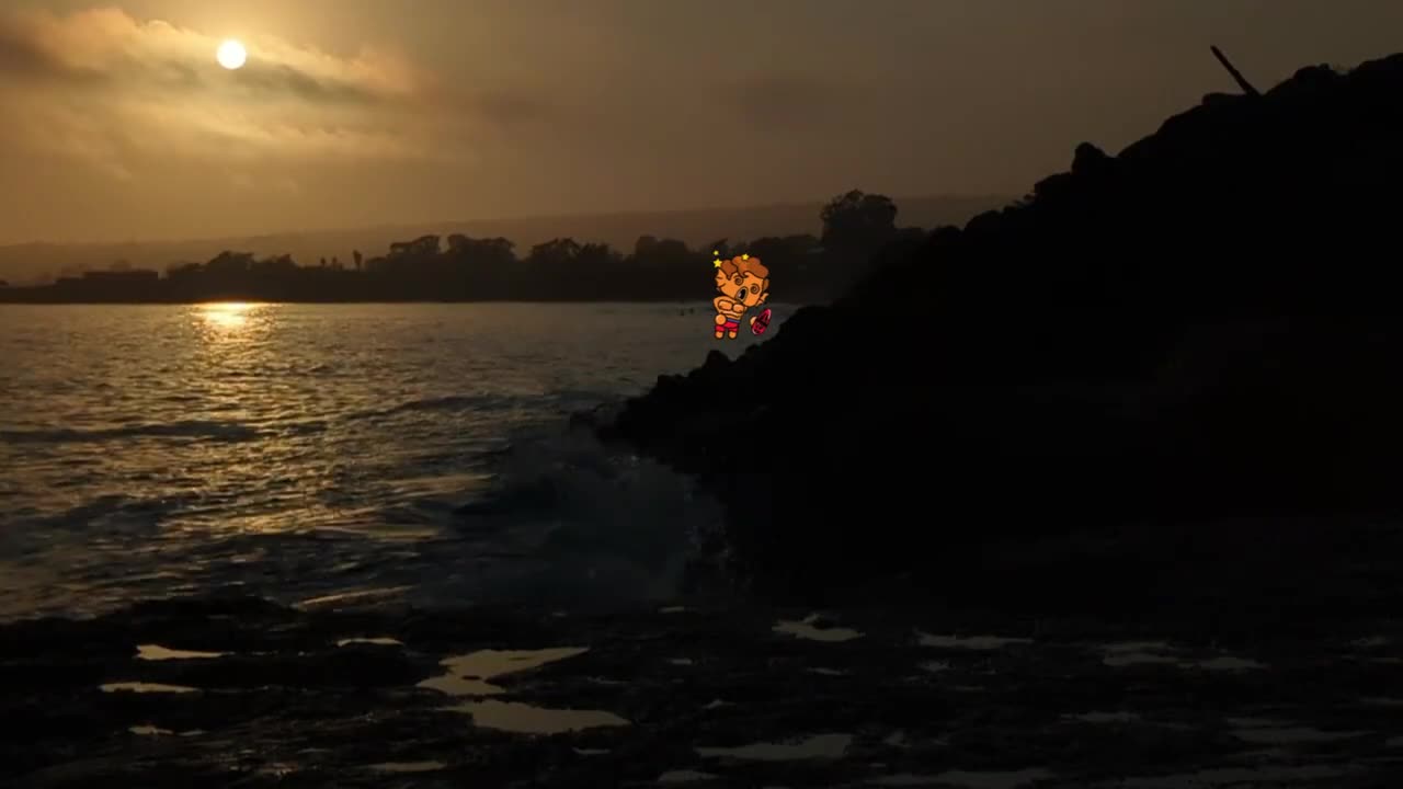 Dark Clouds and Pale Yellow Sun