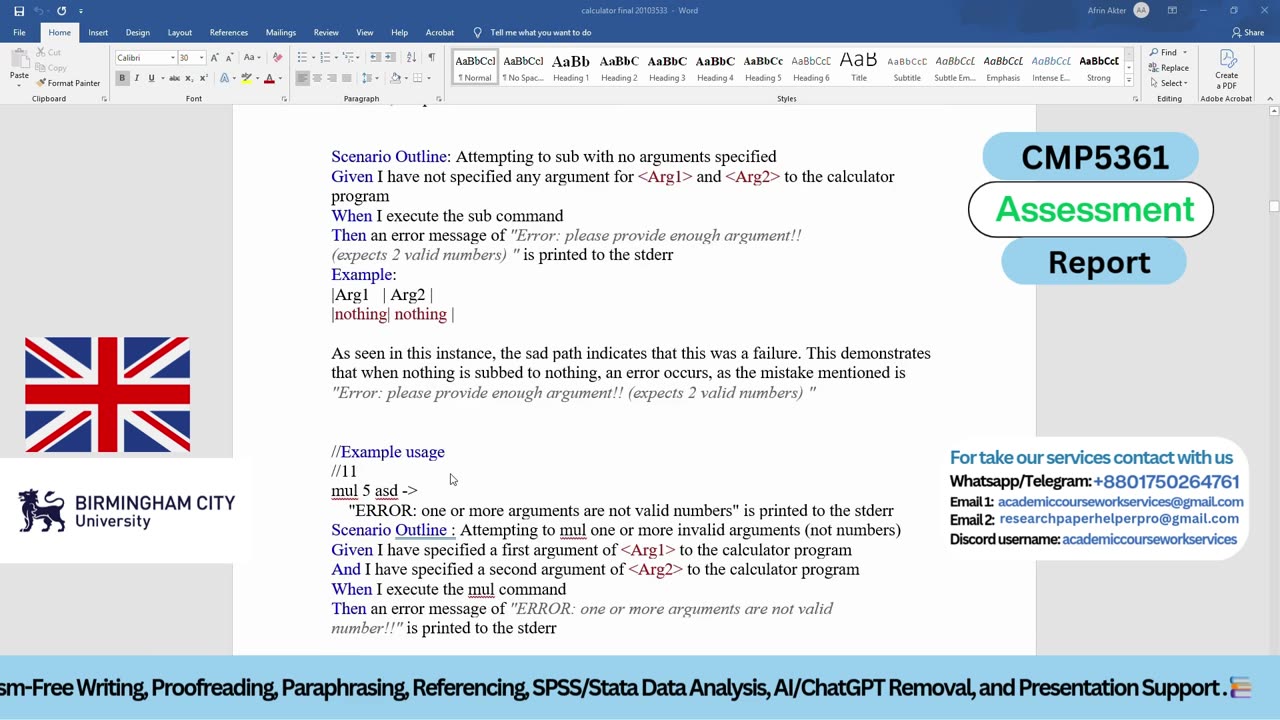 Client Work ( Project) | CMP5361 Coursework Declarative Programming | Birmingham City University