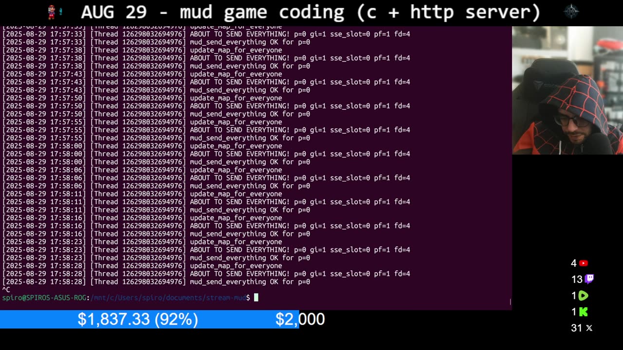 c/http server/MUD coding until I get a job