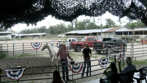 Skipper Calder & Cowboy-up Ministry bring horse training with a message at 11am.