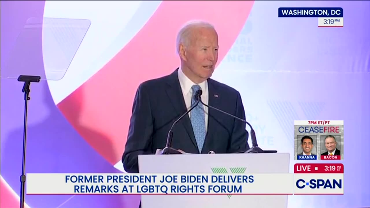 Joe Biden Yells At Clouds, Shouts At LGBT Audience To Fight To For Constitution... Or Something