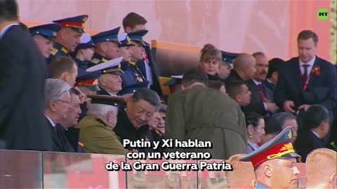 Putin y Xi hablan con un veterano de la Gran Guerra Patria