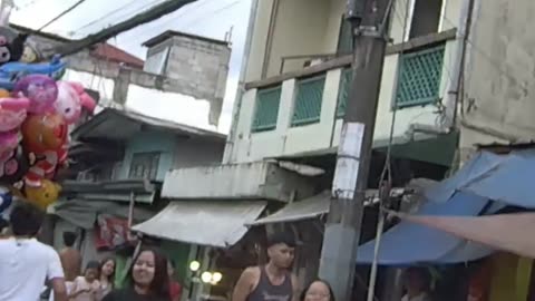Active side street in Cainta, Rizal, Philippines
