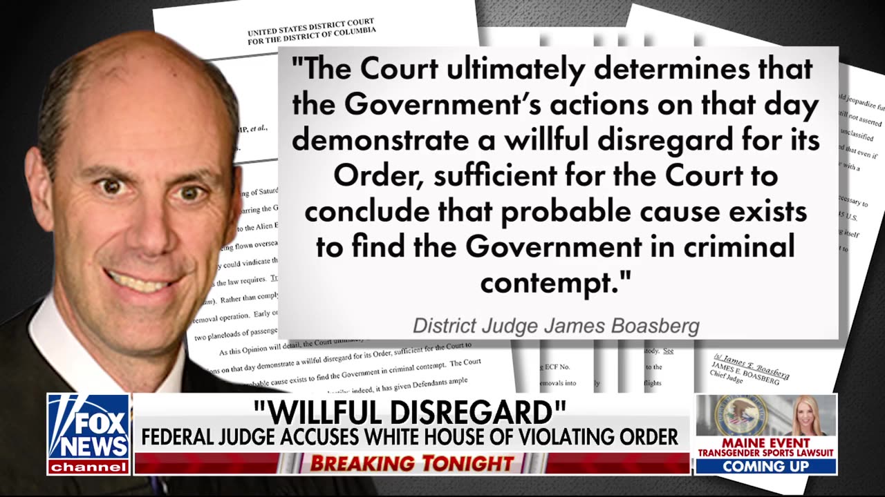Judge accuses White House of violating order