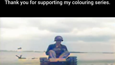 US Soldier Rides German RC Mine Test #ColourisedHistory