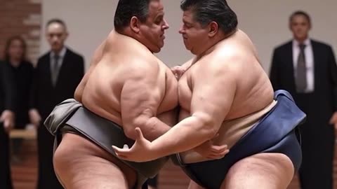 Trump posts video of Chris Christie and JB Pritzker sumo wrestling