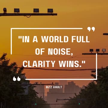 15- Stand Out with Clarity! 🔊 Less Noise, More Impact