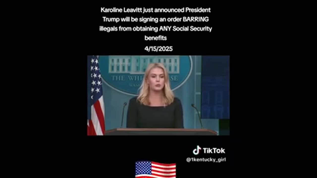 Leavitt on Trump EO and Illegals SSNs ..