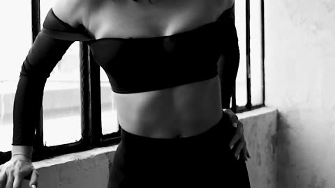 Elegant Black and White Fashion Portrait Series