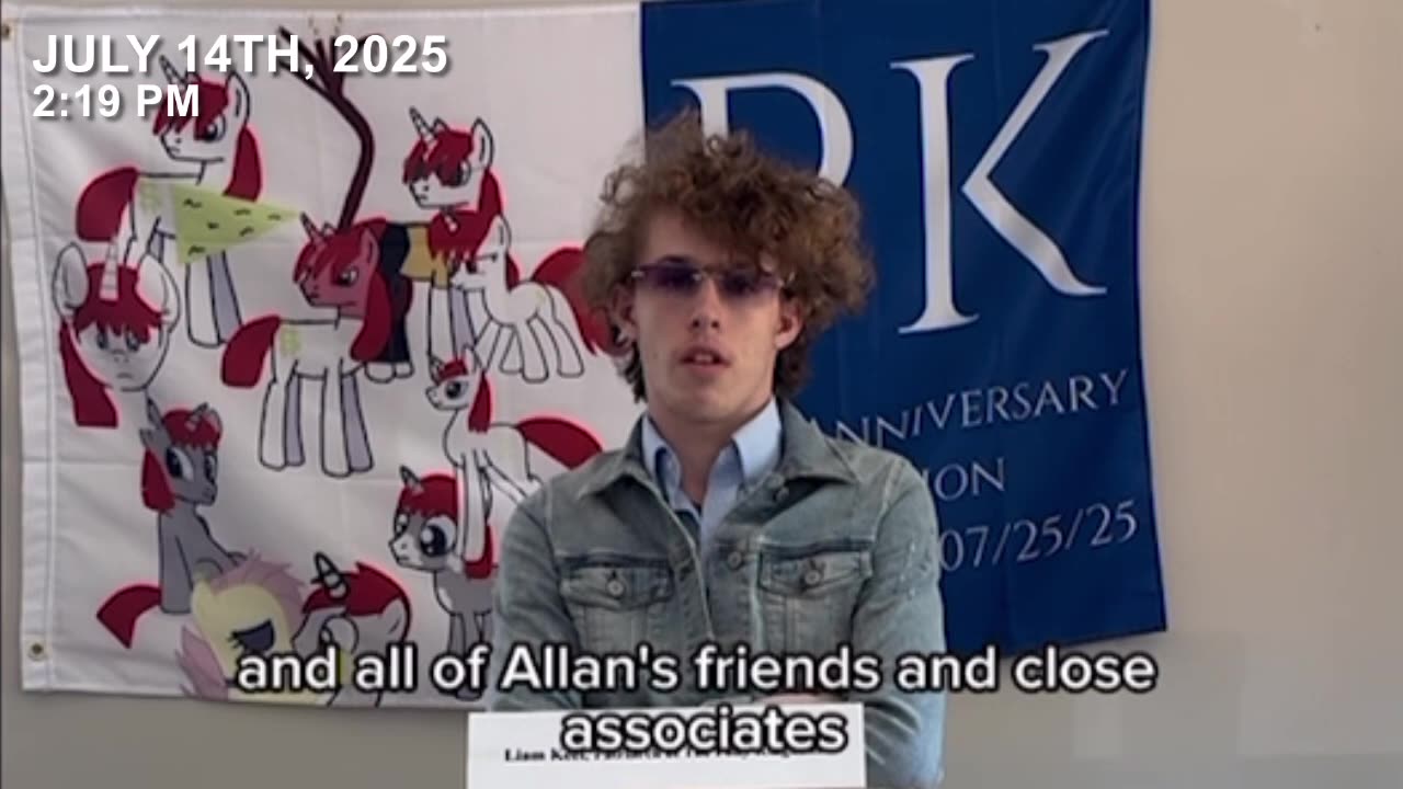 Liam Keel, King of MLP on death of former Hasbro CEO Allan Hassenfeld on July 8th, 2025. (07-14-25)