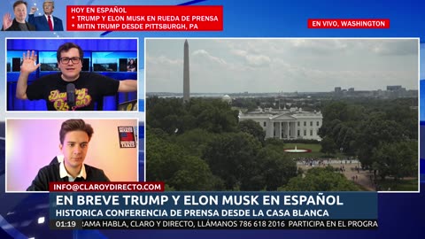 EN VIVO Y EN ESPAÑOL, ELON MUSK desde la Casa Blanca EN RUEDA DE PRENSA