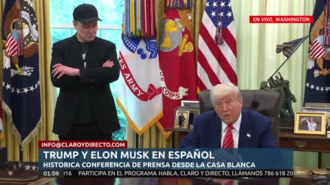 EN VIVO Y EN ESPAÑOL, ELON MUSK desde la Casa Blanca EN RUEDA DE PRENSA