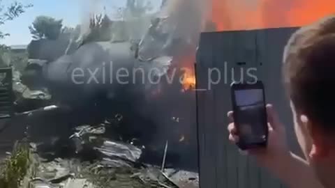 😲 Tatarstan, Russian training UAV fell on a house.