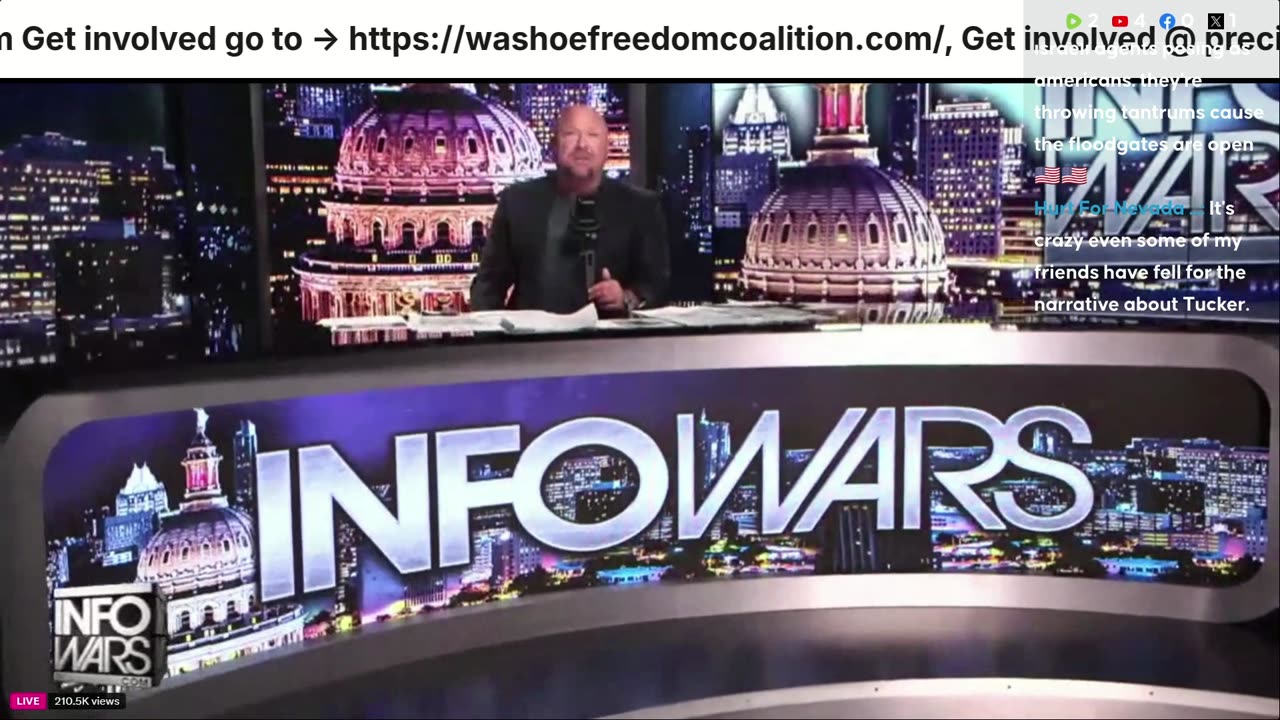 Alex Jones, Info Wars, 11/03/2025
