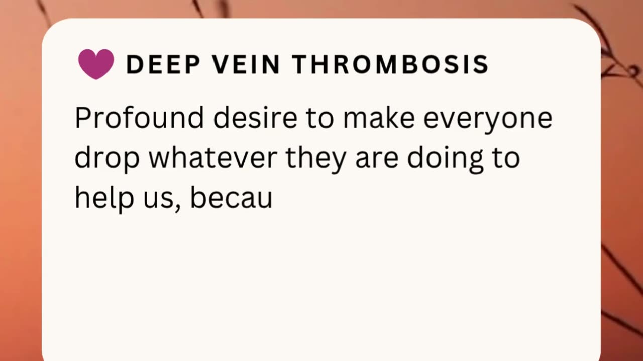 DEEP VEIN THROMBOSIS ❤️