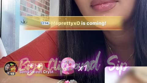 MeMe listens to the comment girls telling her all about Moet 6/21/25 #bigoclipandsip