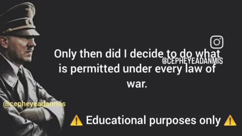 Hitler Calls For Peace