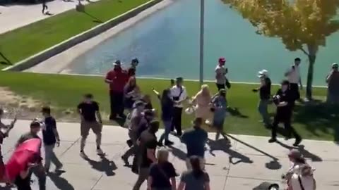 Video shows suspect being arrested after shooting at Charlie Kirk