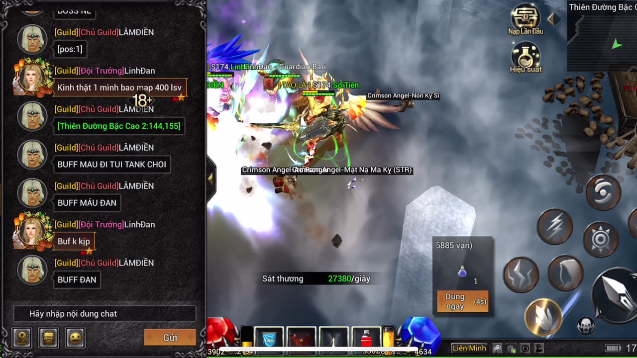 Feel the power of the character in the game