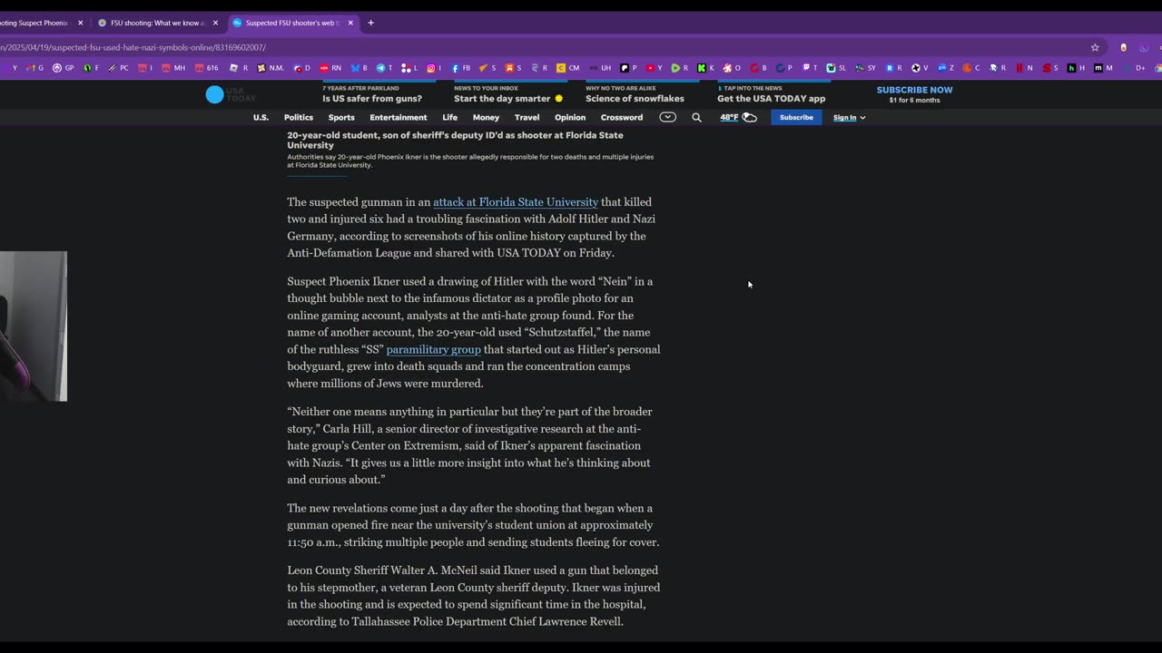 A white supremacist killed 2 Latinos & shot 6 others at FSU