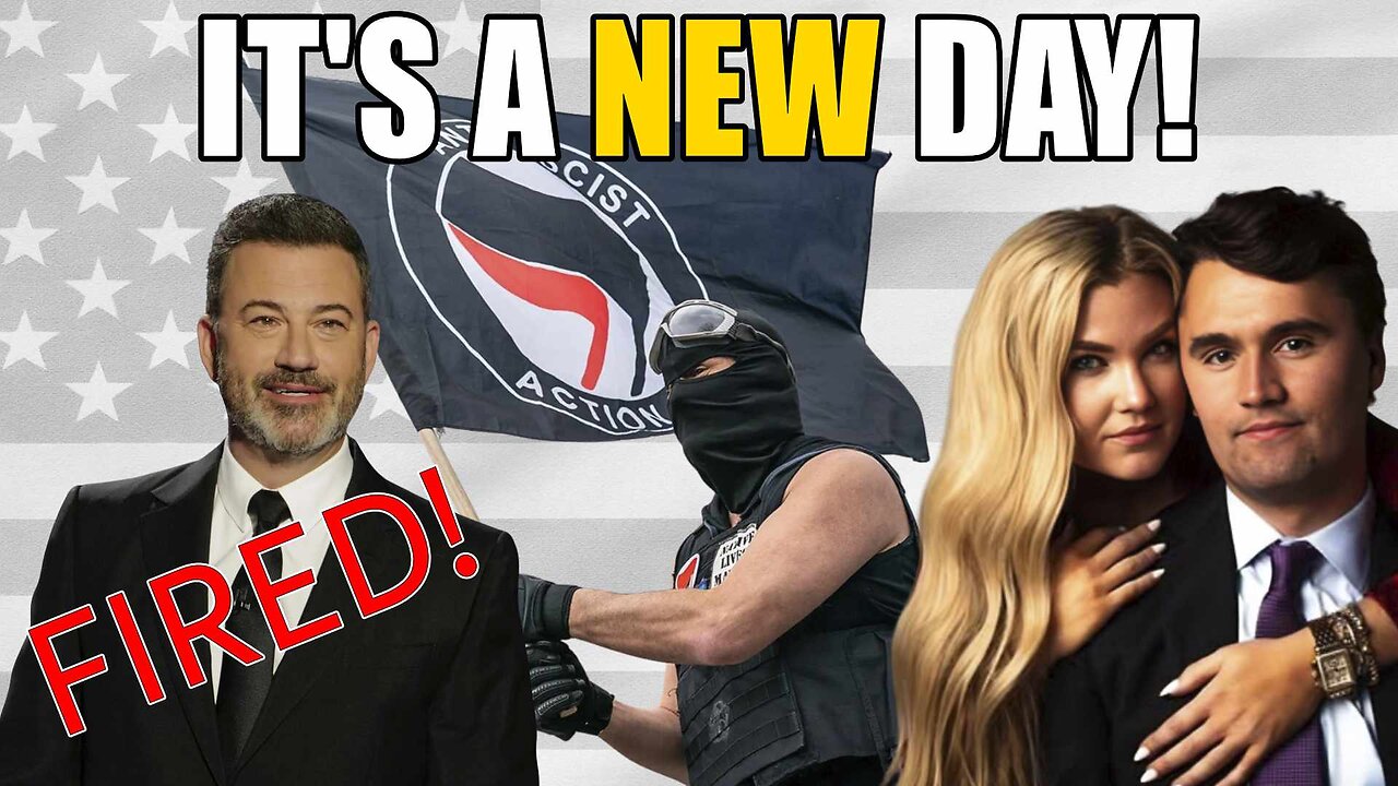 Turning Point Names NEW CEO | Jimmy Kimmel Cancelled! | ANTIFA labeled terrorist org | LIVE
